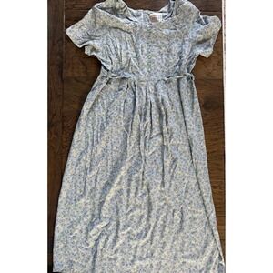 Cottagecore Floral Rayon Maxi Dress